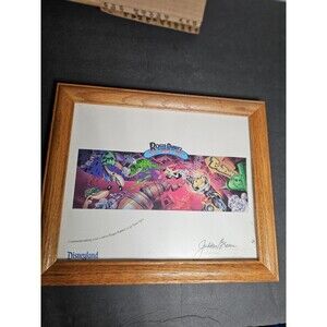 Disneyland Roger Rabbit's Cartoon Spin Commemorative Print (1994) Framed